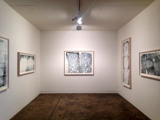 Ian Friend, Palimpsest/Echo exhibition installed in Gallerysmith