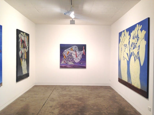 Ted May's exhibition, Wundergarten, installed at Gallerysmith