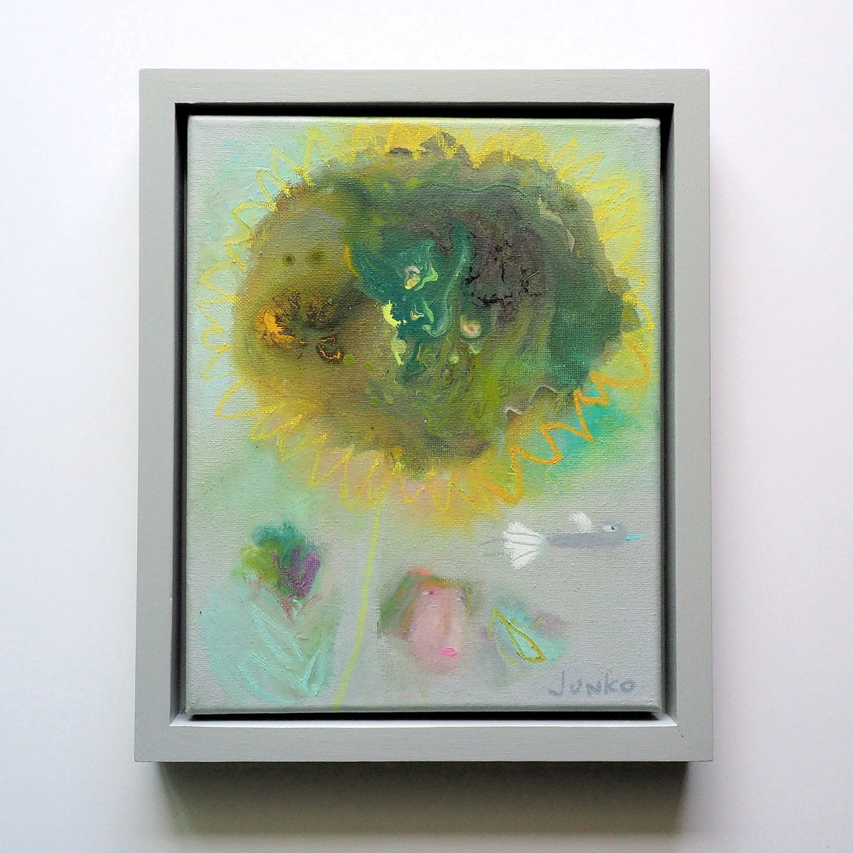 Junko Go | Standing big and tall is a sunflower. We often fancy ourselves...