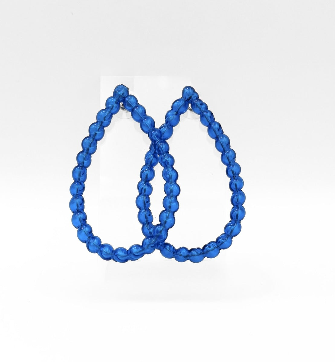 Large Bubble Teardrop Earrings (Cobalt Blue) | Kath Inglis