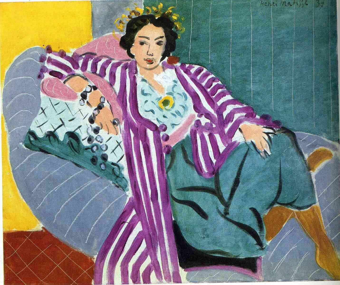 Eos - Dust Cover Oenone (after Henri Matisse, Odalisque in Purple Robe, 1937)