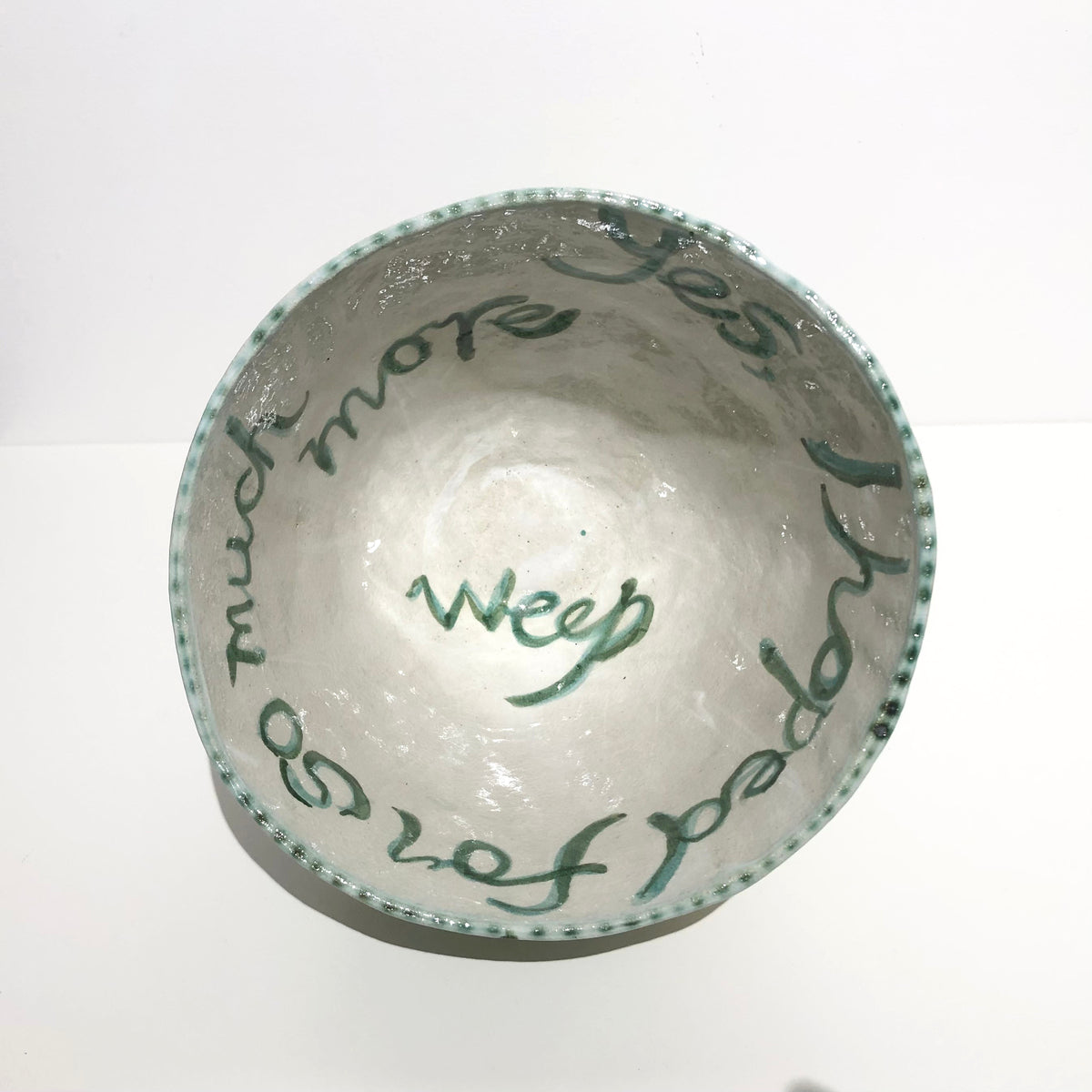 Golden Whistler Bowl with Acacia