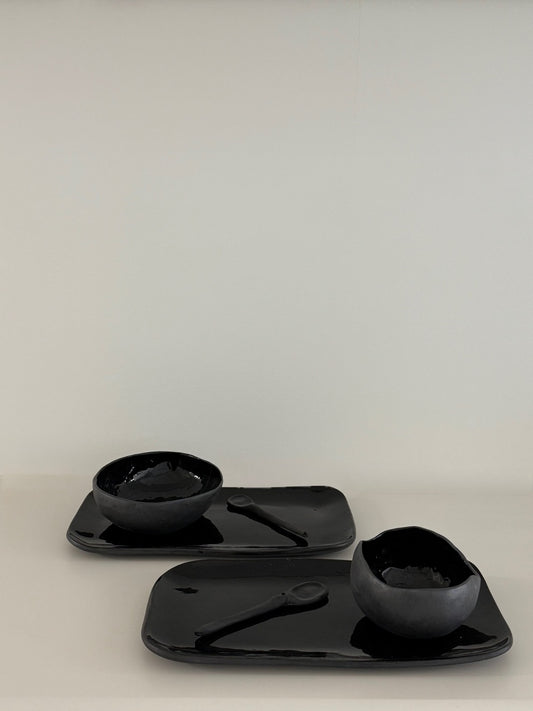 Two Black Sushi Platter Sets | Tracy Muirhead