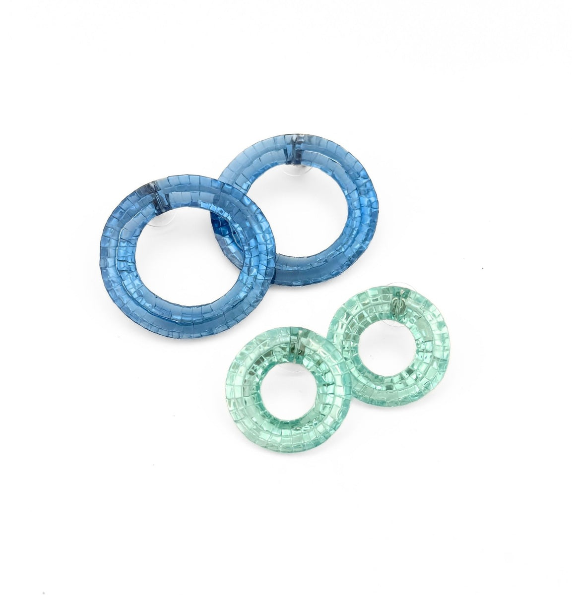 Small Waterhole Stud Earrings (Seafoam Blue) | Kath Inglis