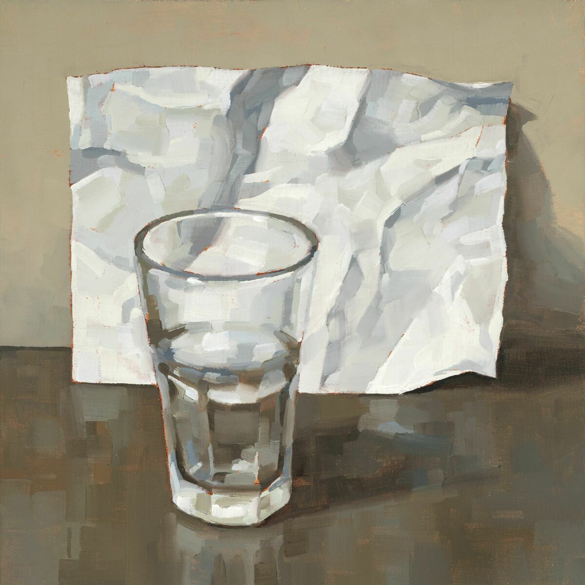 Glass with Paper