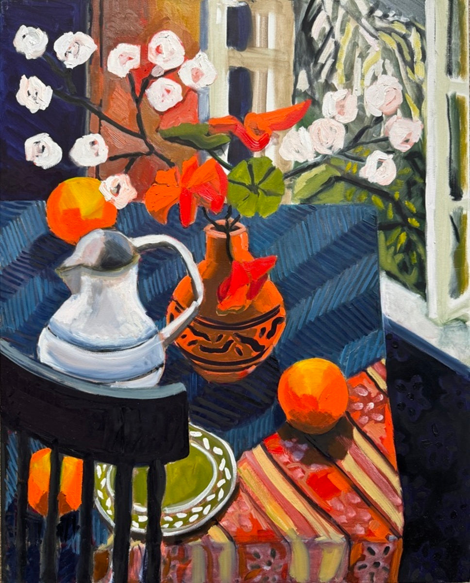 Still Life with Jug and Open Window