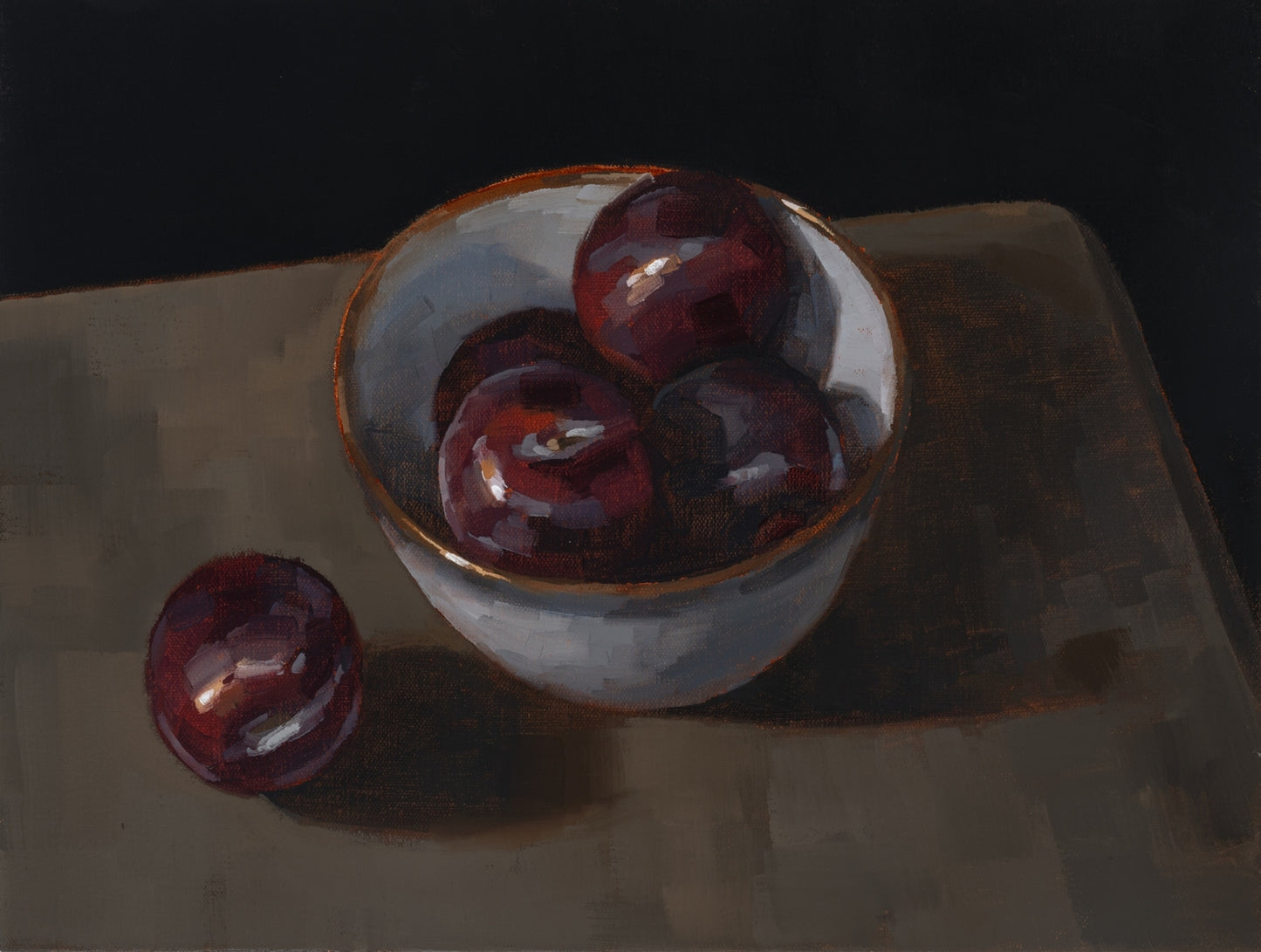 Plums in a Bowl
