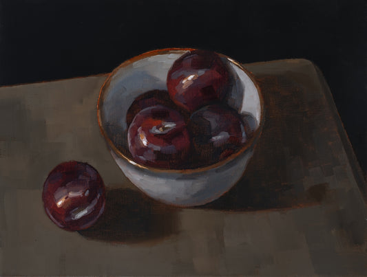 Plums in a Bowl