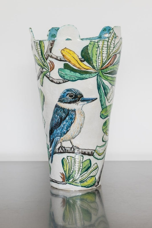Kingfisher and Banksia Serrata Vessel