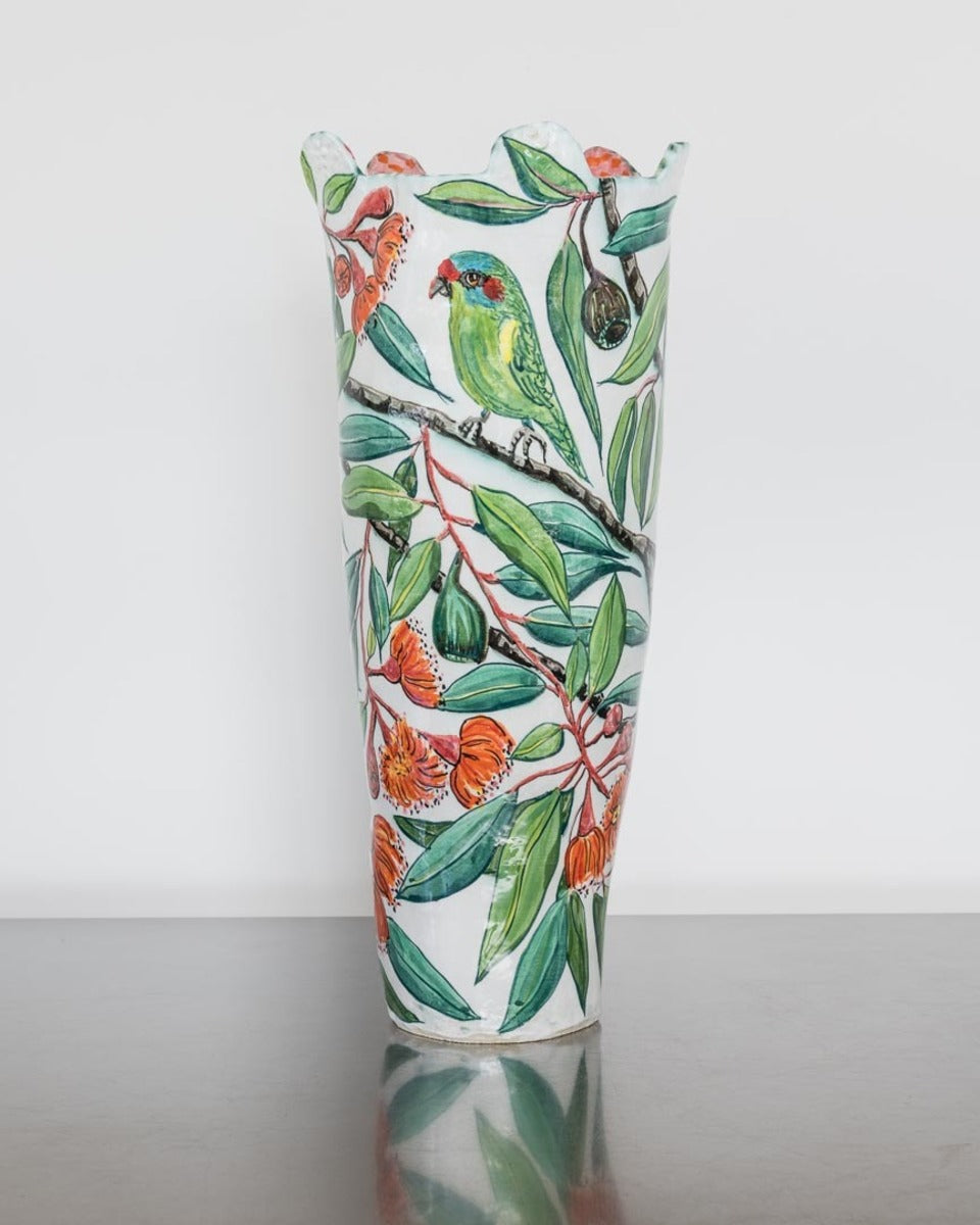 Musk Lorikeets and Ficifolia Vessel