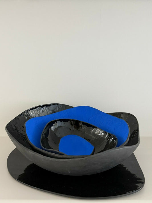 Yves Klein Blue Pebble Bowl Stack | Tracy Muirhead