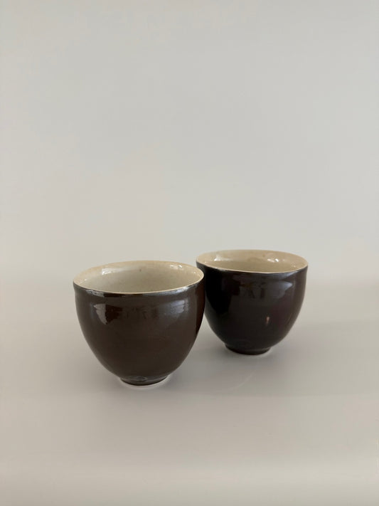 Pair of Feldspathic Glazed Cups | Neville French