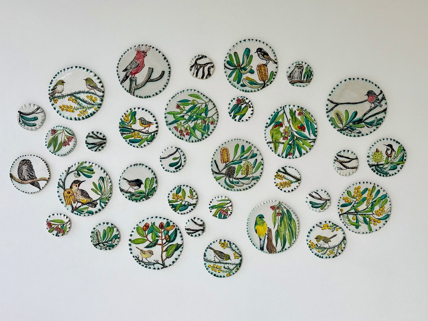 A Fine Balance wall discs