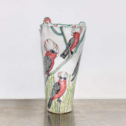 Pink Two-Handled Dry River Country Vessel