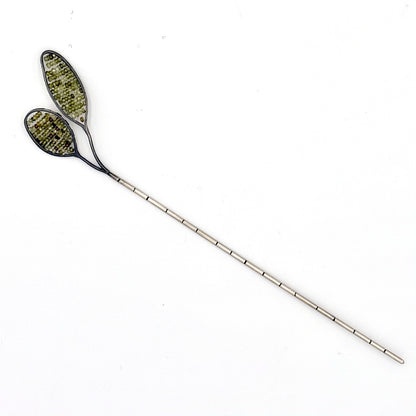 Leaf hair/hat pin | Anna Davern