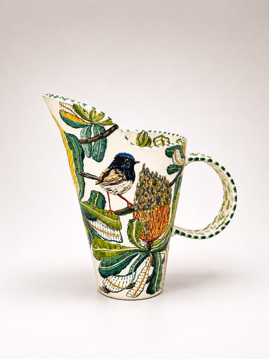 Blue Wren and Emu Wren pitcher