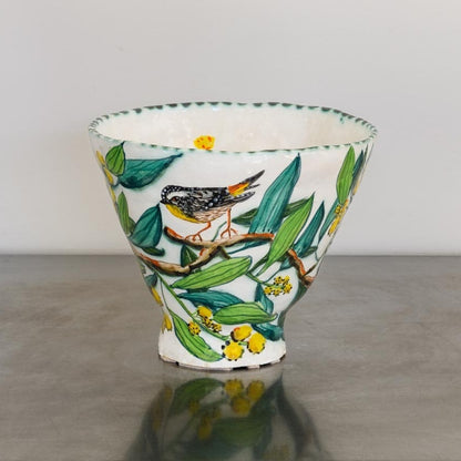 Acacia Bowl with Pardalotes