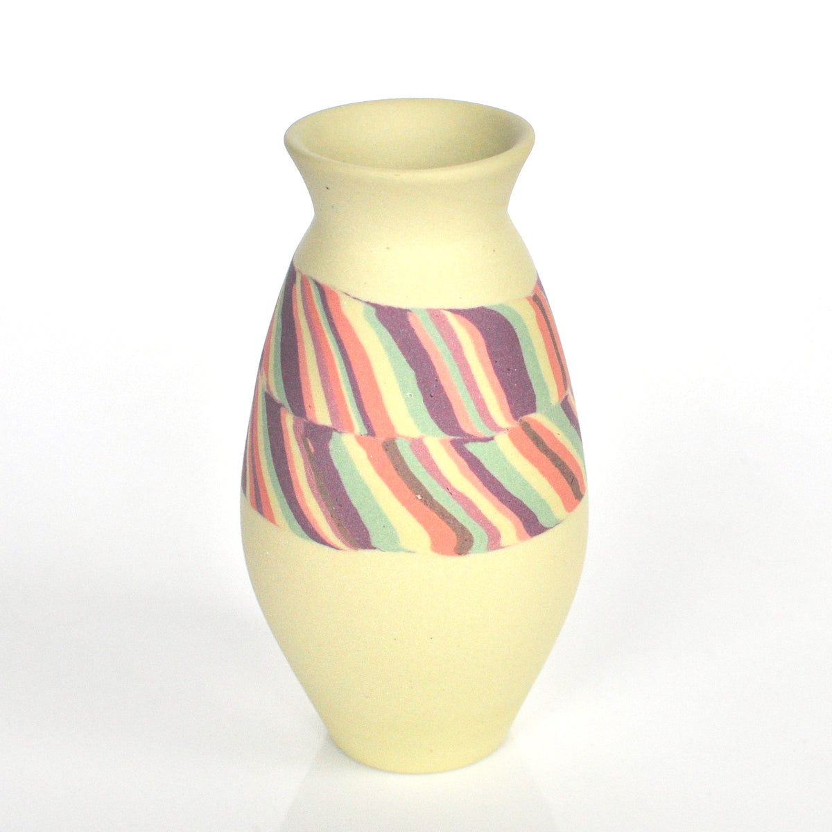 Nerikomi and Lemon Mini Vessel | Larissa Warren