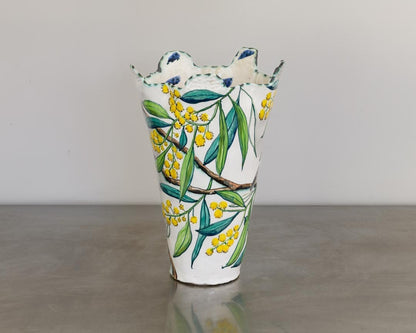 Acacia Vessel with Golden Whistler