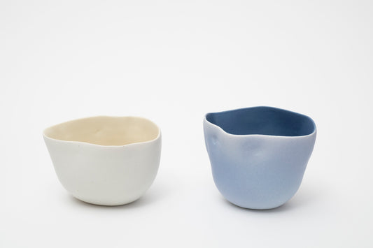 Neville French | Yellow & Blue Cloudlight Vessels (pair)