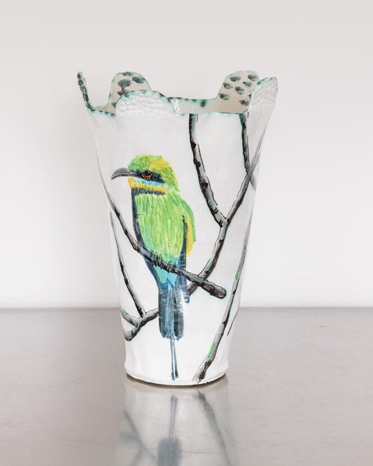 Rainbow Bee-Eaters in Bare Branches Vessel